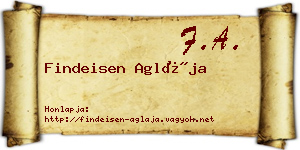 Findeisen Aglája névjegykártya